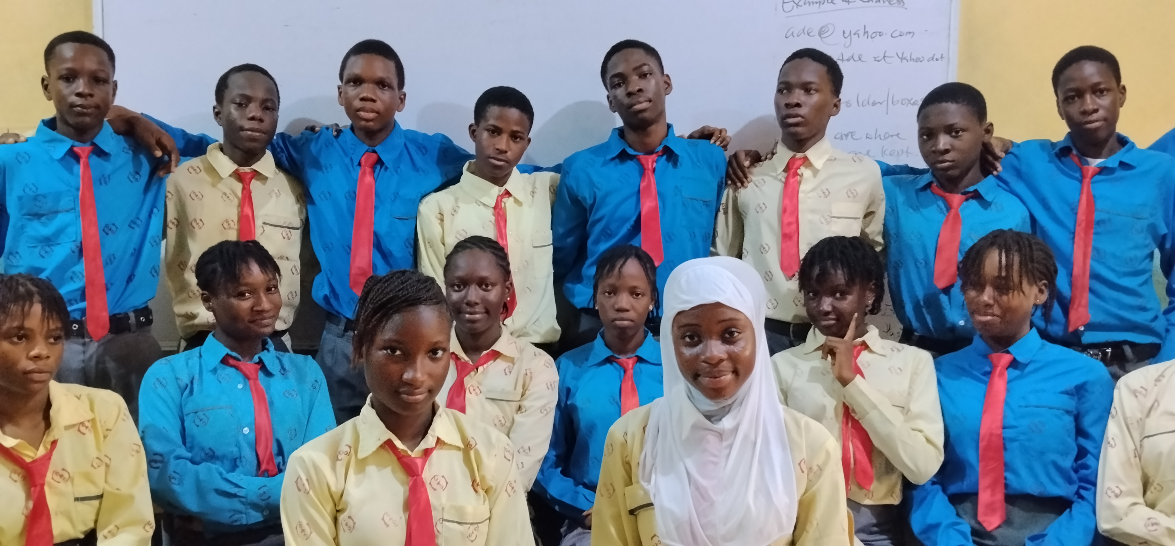 Great Kezino Schools secondary students in official uniform