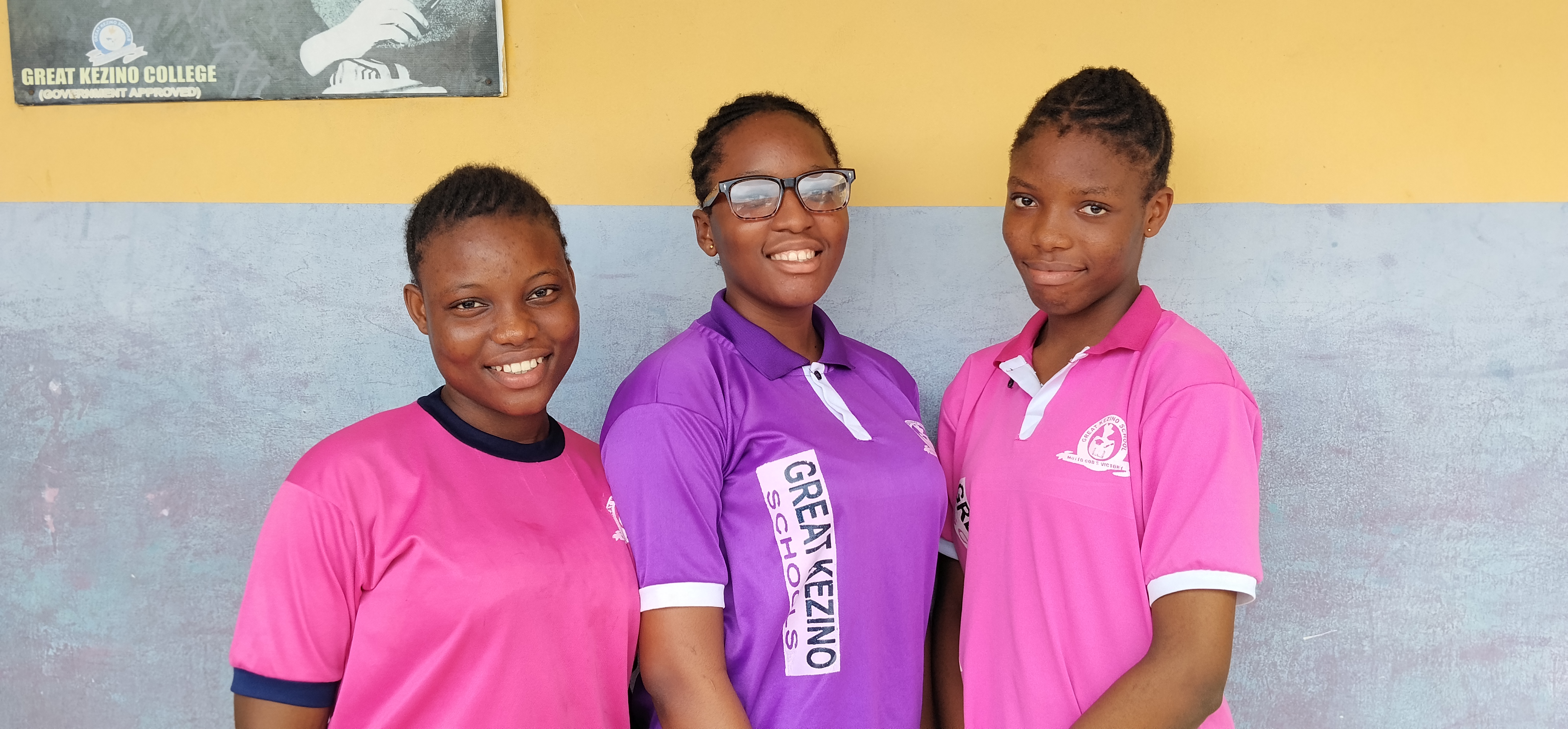 Great Kezino Students in Pink and Purple Sportswear